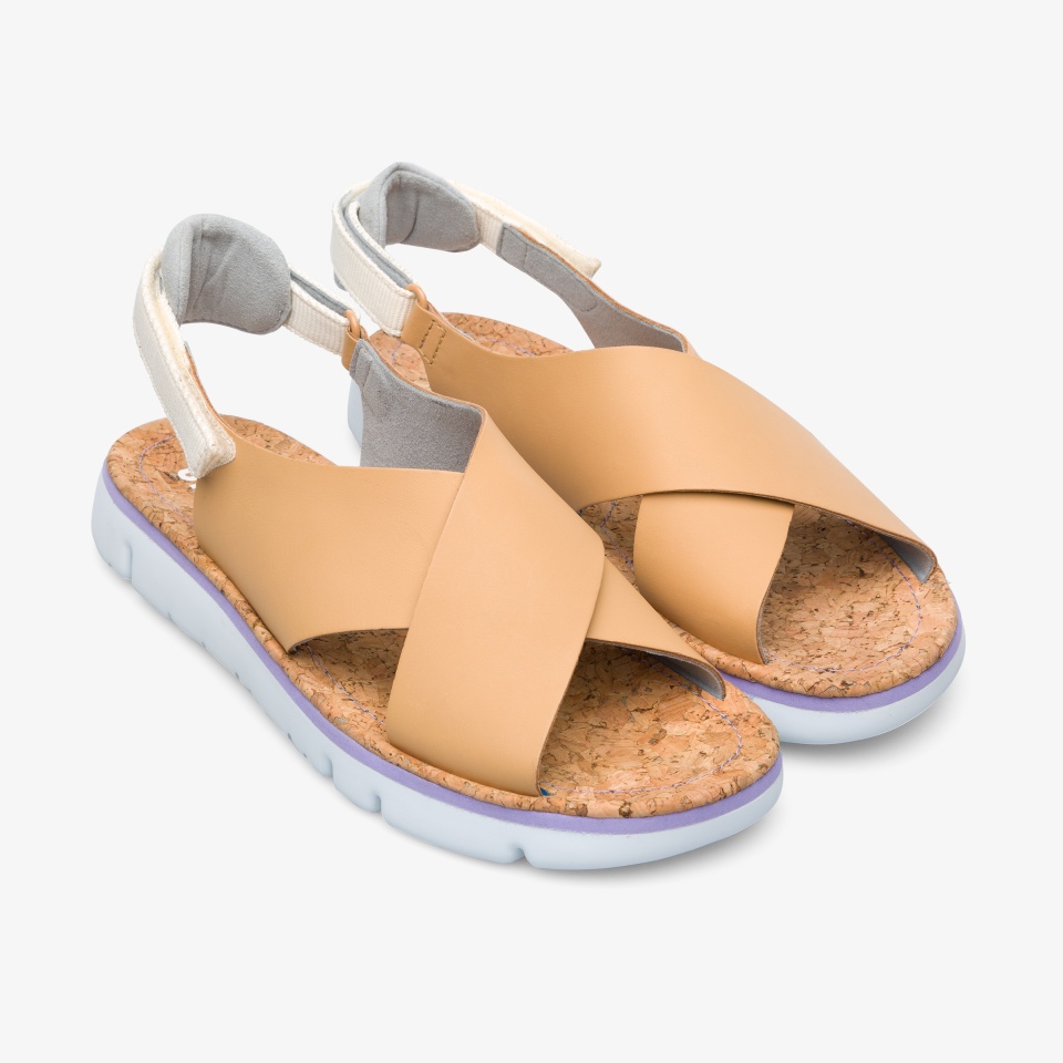 Sandalias Camper Oruga Mujer - Blancas/Kaki | Camper Mexico + 4793AHFQY